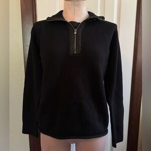 Vintage Armani Collezioni size medium black women’s quarter zip